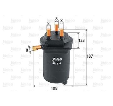 palivovy filtr VALEO 587538