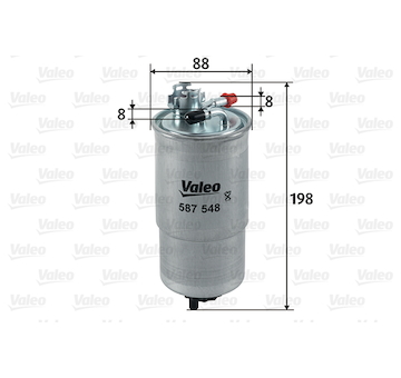 palivovy filtr VALEO 587548