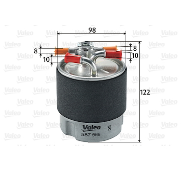 palivovy filtr VALEO 587566