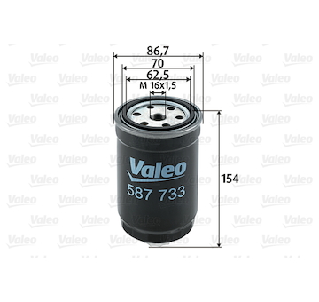 Palivový filtr VALEO 587733