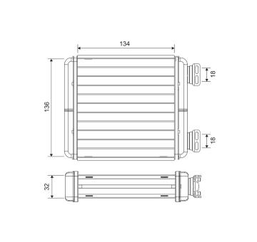 Výměník tepla, vnitřní vytápění VALEO 811629