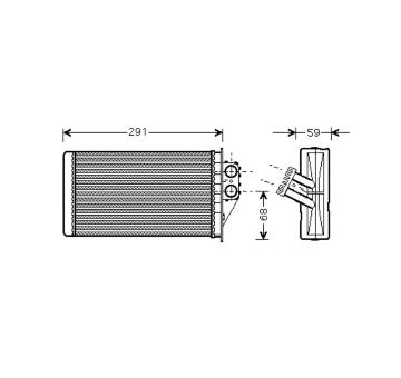 Výměník tepla, vnitřní vytápění VALEO 812339