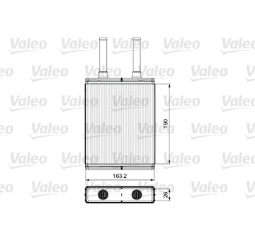 Výměník tepla, vnitřní vytápění VALEO 811560