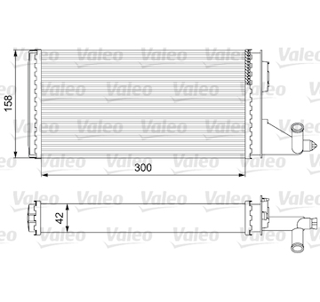 Výměník tepla, vnitřní vytápění VALEO 812342