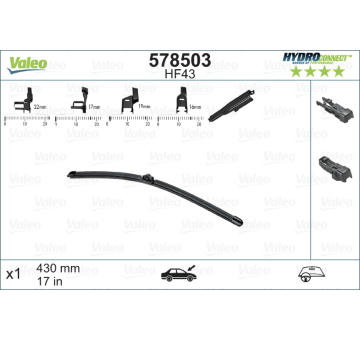 List stěrače VALEO 578503