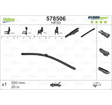 List stěrače VALEO 578506