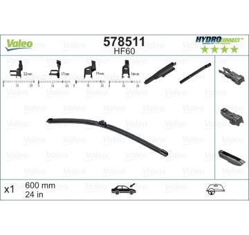 List stěrače VALEO 578511