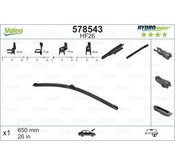 List stěrače VALEO 578543