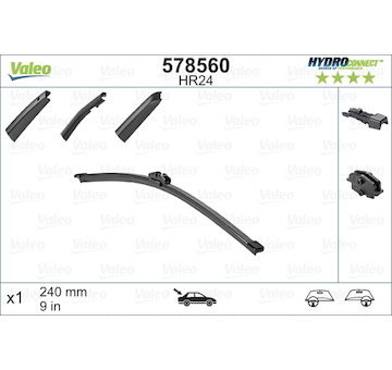 List stěrače VALEO 578560