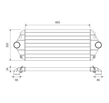 Chladič turba VALEO 816851