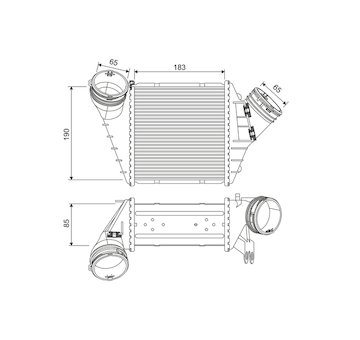 Chladič turba VALEO 817555