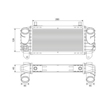 Chladič turba VALEO 817872