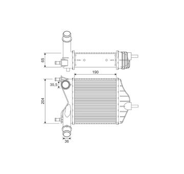 chladič turba VALEO 817882