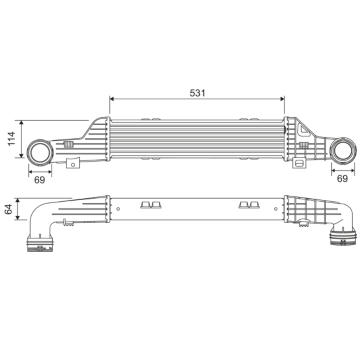 Chladič turba VALEO 817911