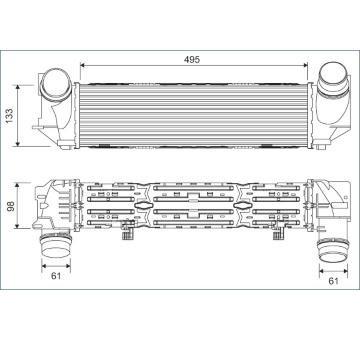 Chladič turba VALEO 818257