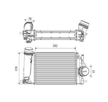 Chladič turba VALEO 818317