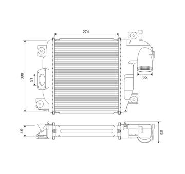 chladič turba VALEO 818321