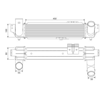 chladič turba VALEO 818382