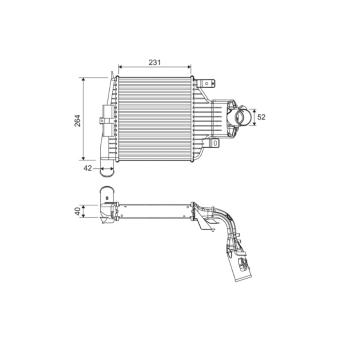 Chladič turba VALEO 818395