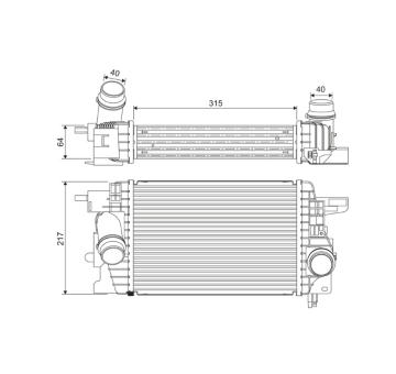 chladič turba VALEO 818399