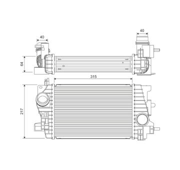 Chladič turba VALEO 818537