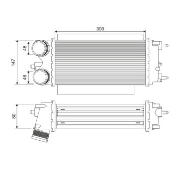 chladič turba VALEO 818539