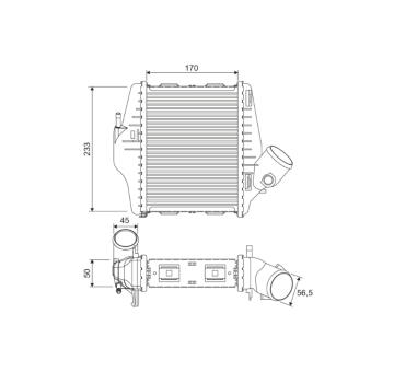 Chladič turba VALEO 818543