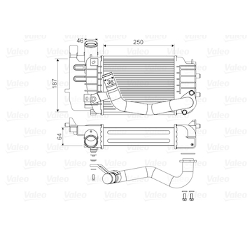 Chladič turba VALEO 818655