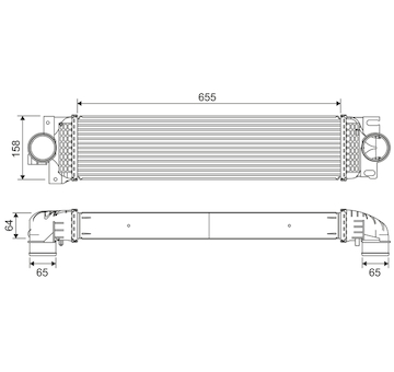 chladič turba VALEO 818687