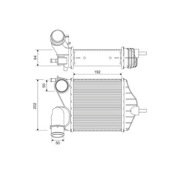 chladič turba VALEO 818726