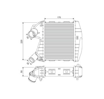 chladič turba VALEO 818730