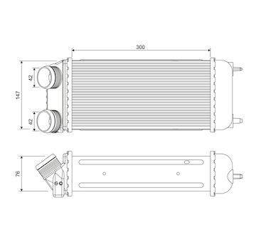 chladič turba VALEO 818822