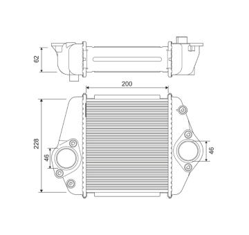 Chladič turba VALEO 822901