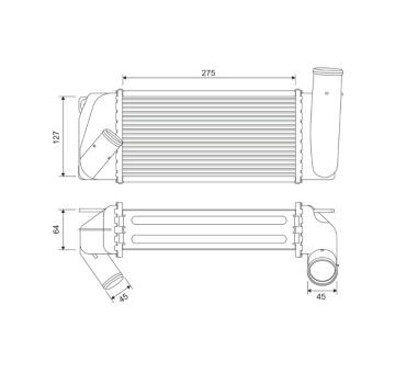 Chladič turba VALEO 822905