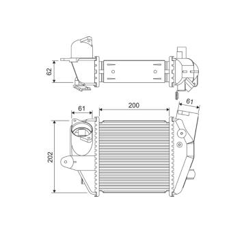 Chladič turba VALEO 822906