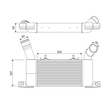 chladič turba VALEO 822910