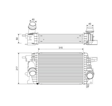 chladič turba VALEO 822912