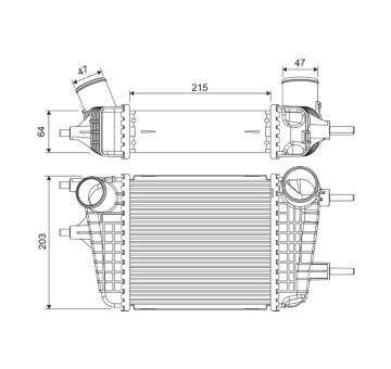 Chladič turba VALEO 822913