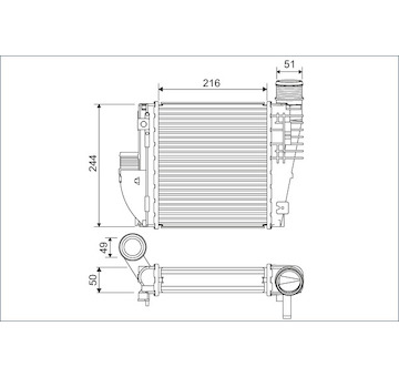 Chladič turba VALEO 822927