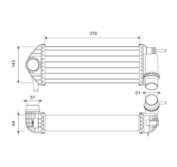 chladič turba VALEO 822948