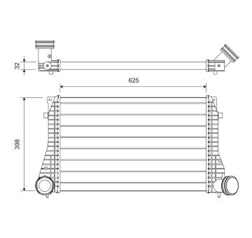 Chladič turba VALEO 822949