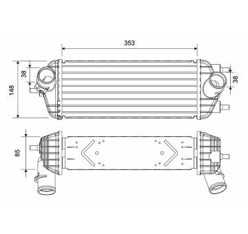 Chladič turba VALEO 822971