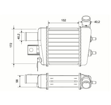 Chladič turba VALEO 822985