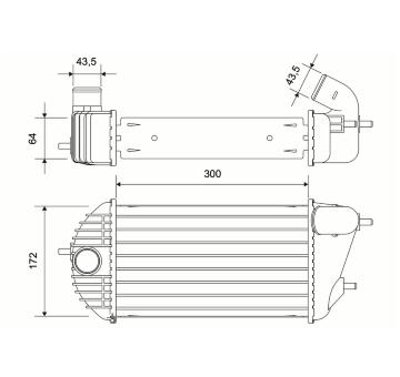Chladič turba VALEO 822991