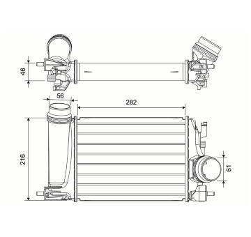 Chladič turba VALEO 881577