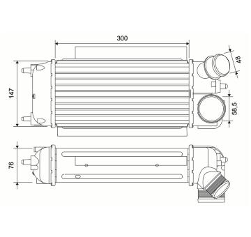 Chladič turba VALEO 881579