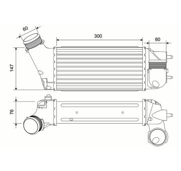 Chladič turba VALEO 881583