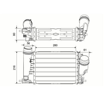 Chladič turba VALEO 881589