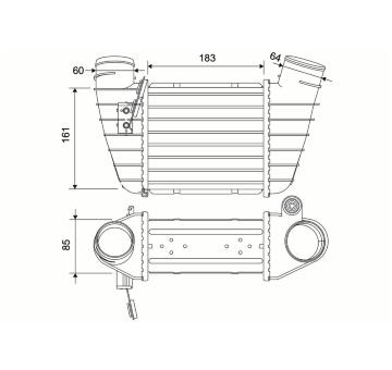 Chladič turba VALEO 881594