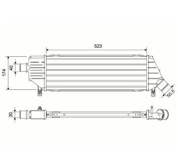 Chladič turba VALEO 881598